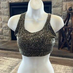 Zyia Olive Speckled Bra